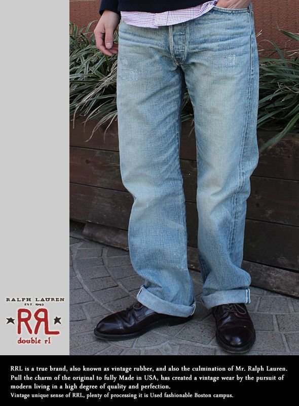 RRL ダブルアールエル ストレートレッグデニム