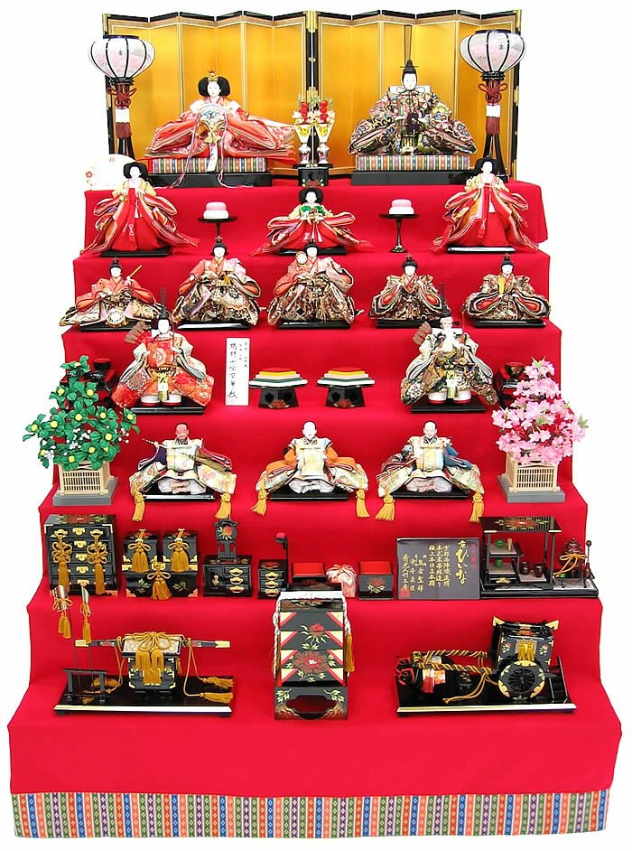 雛人形 ひな人形衣裳着十五人七段飾りセット秀光オリジナル限定品