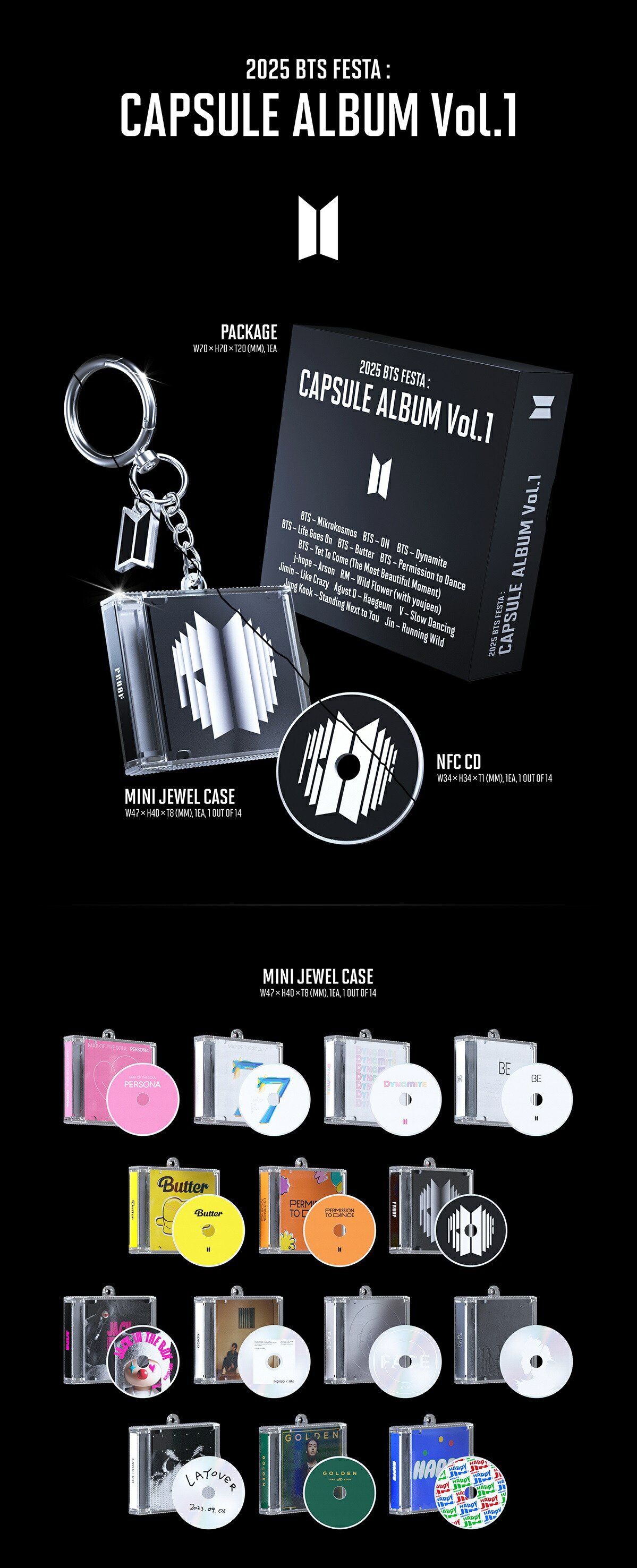 楽天市場】BTS 2025 BTS FESTA : CAPSULE ALBUM Vol.1 (FNC CD