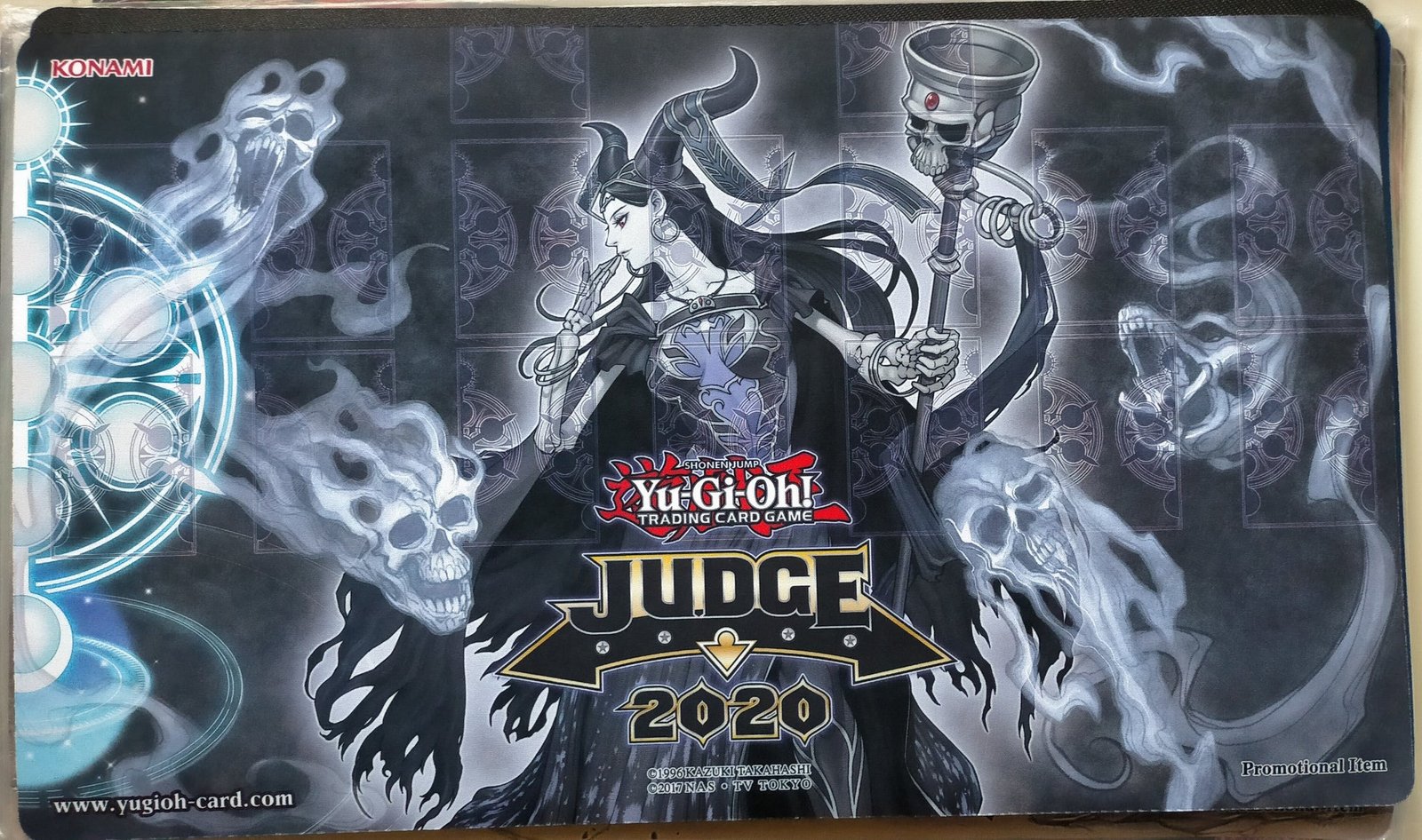 遊戯王 公式 JUDGE 2020 死の王ヘル プレイマット 開封済み傷あり