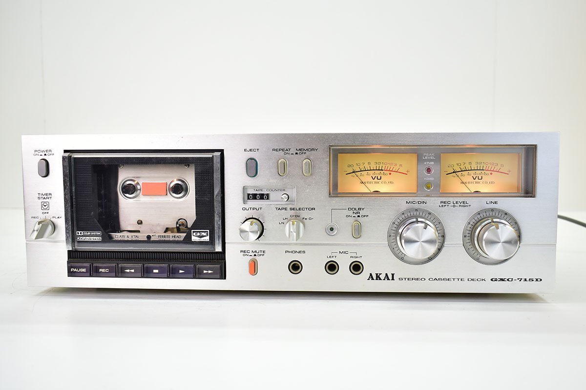 Yahoo!オークション - AKAI GXC-715D カセットデッキ 元箱付き[アカイ]
