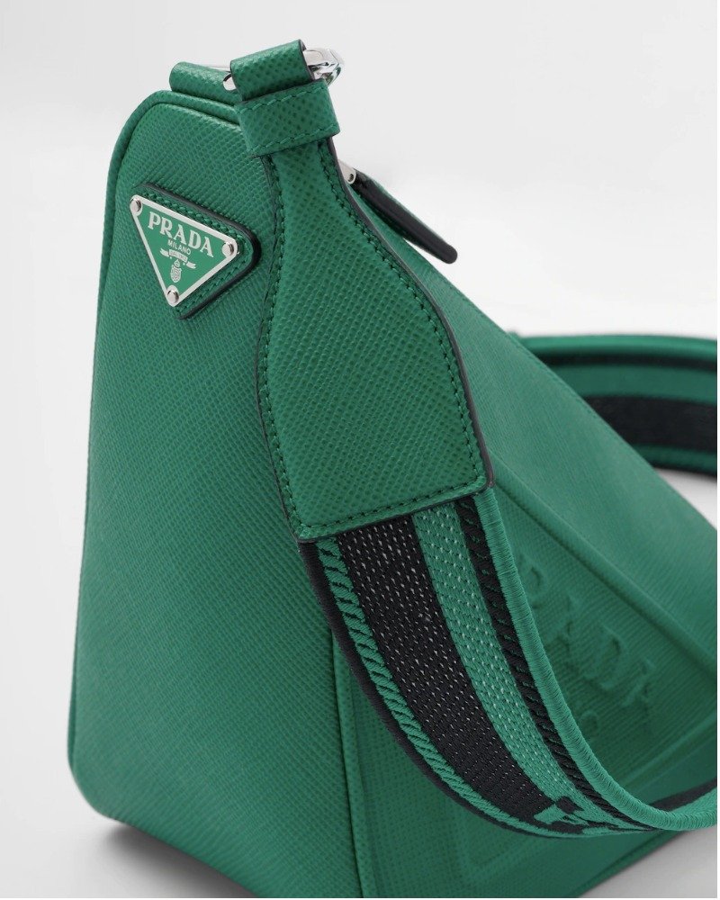 国内発送☆PRADA】トライアングル サフィアーノレザーバッグ (PRADA