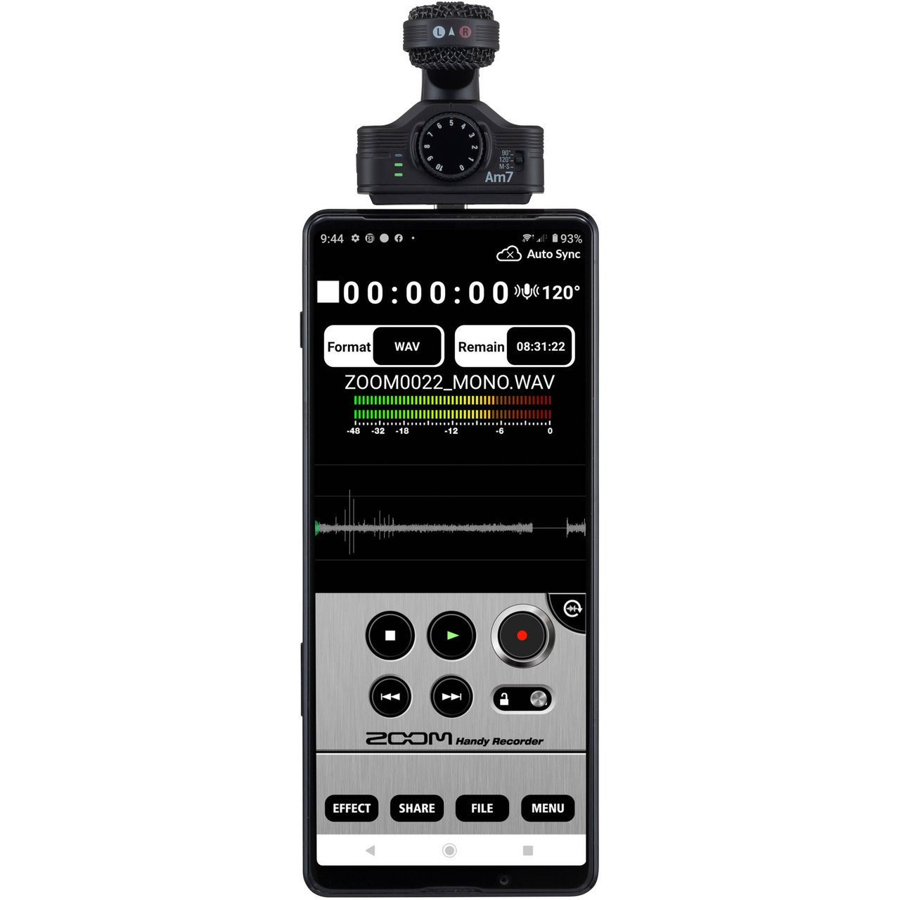 Zoom AM7 Mid-Side Stereo Microphone for Android Devices with USB-C