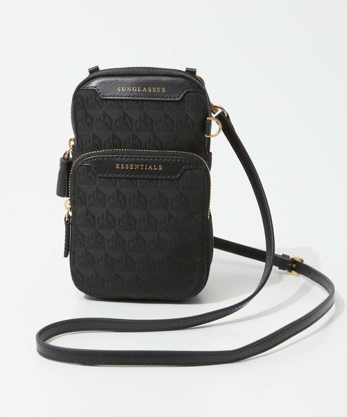 ANYA HINDMARCH AH Logo Nylon in Black アニヤハインドマーチ ロゴ