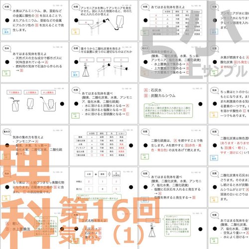 中学受験 暗記カード【5年上 理科 全セット 1-19回】 組分けテスト対策