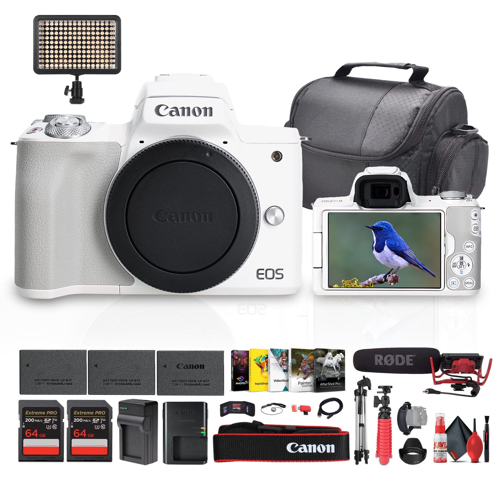 Canon EOS Kiss M / M50 Mirrorless Camera – White - Walmart.com