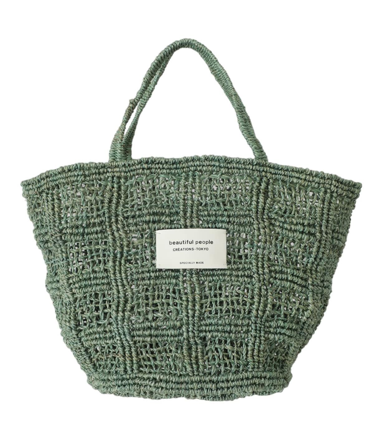 レディース】abaca knitting tote bag S | beautiful people