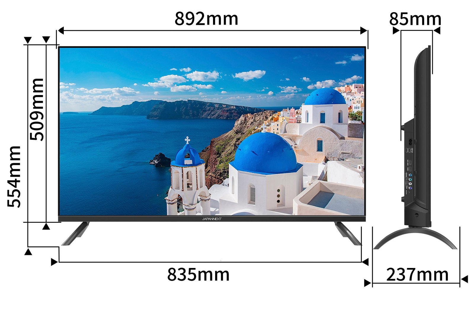 3年保証モデル】JAPANNEXT 40インチ VAパネル搭載 大型フルHD液晶