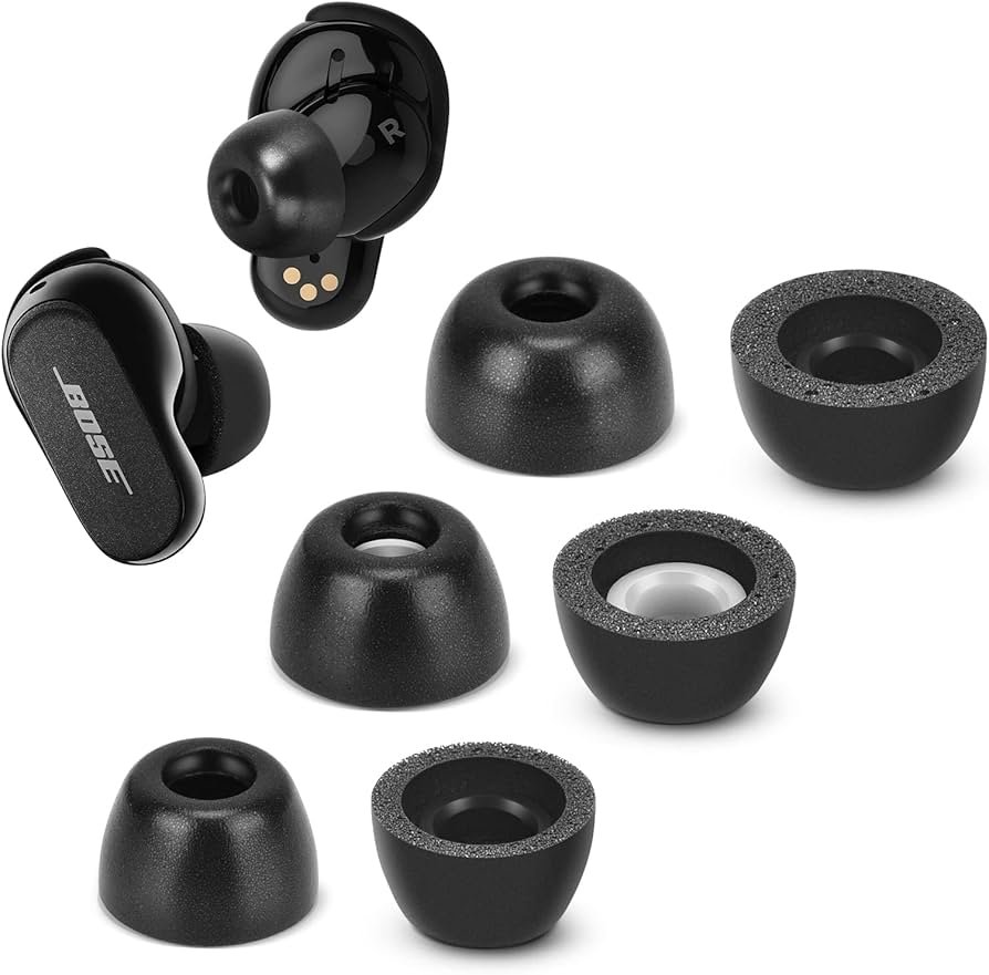 Amazon.com: Memory Foam Tips for Bose QuietComfort Earbuds II