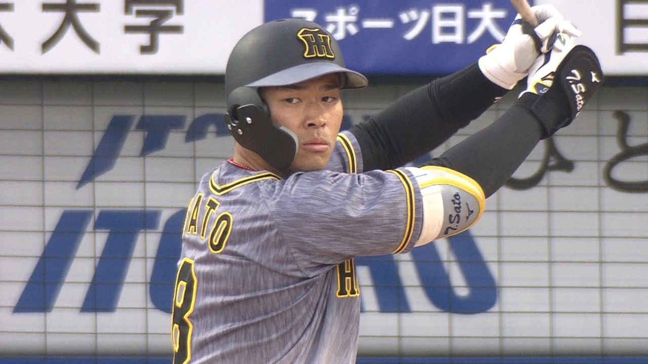 虎怪物ルーキー佐藤輝明 プロ初安打がHR（2021年3月27日掲載