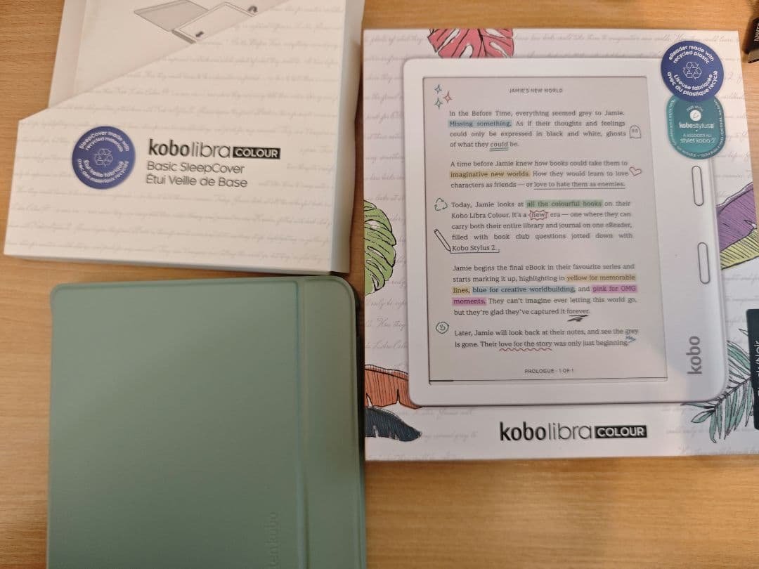 Kobo Libra Colour ブラックベーシックスリープカバー セット Amazon.co.jp: Kobo Libra Colour（ブラック）スリープカバー