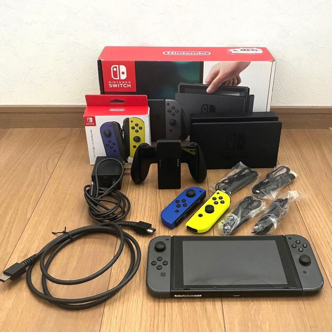 Nintendo Switch Joy-Con グレー＋ブルーネオンイエロー Joy-Con (L) - Neon Blue - Hardware - Nintendo - Nintendo Official Site