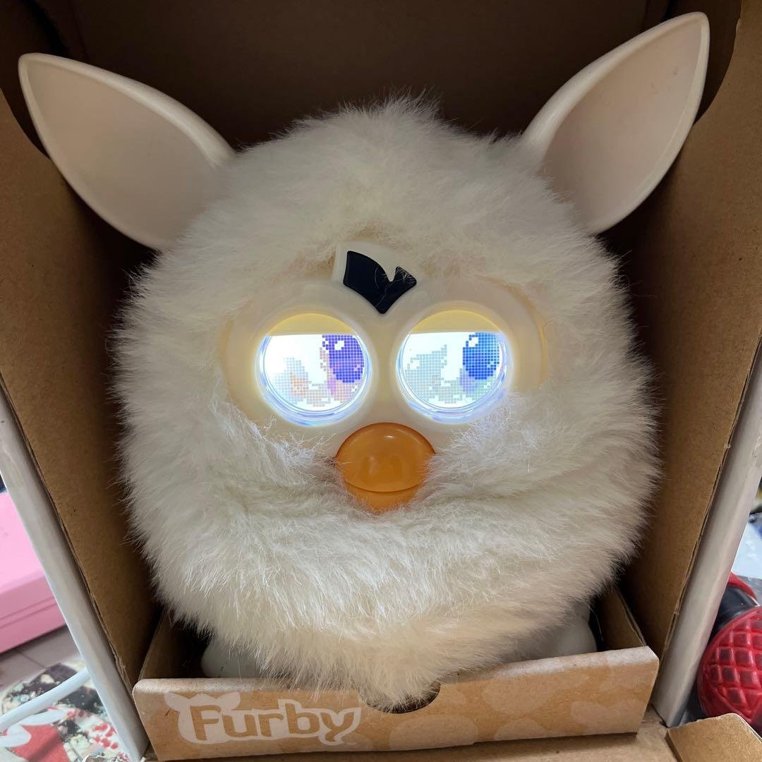 2012年 ファービー3 マシュマロホワイト 英語版 美品 取扱説明書箱