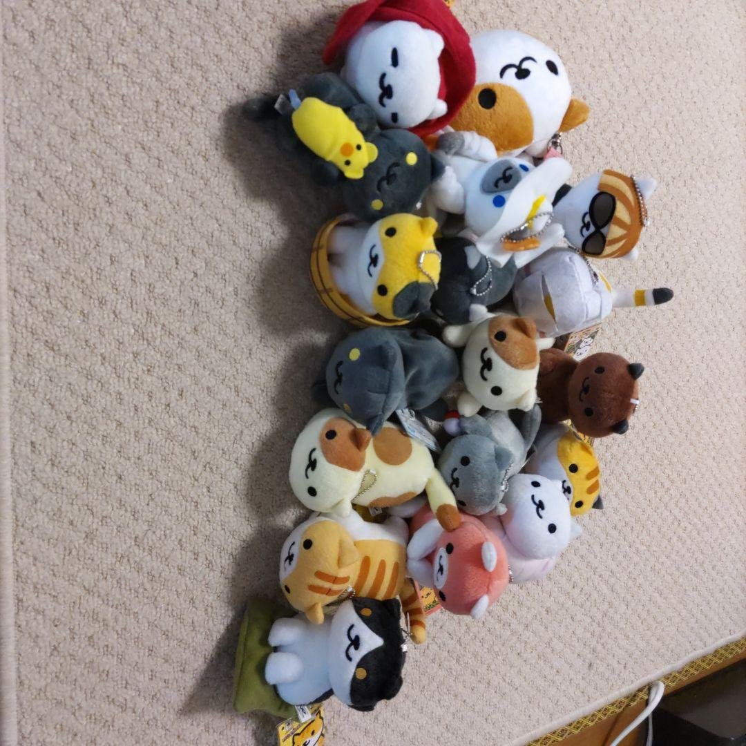 ねこあつめ　　カバンに付けられるぬいぐるみ他 ねこあつめ カバンに付けられるでっかいぬ いぐるみセット 18種セット
