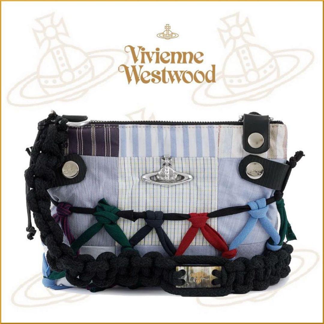【希少】Vivienne Westwood パッチワークショルダー Vivienne Westwood☆クロスバッグ 4B010006W S0021 N401☆大人気