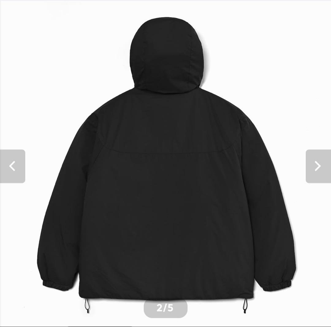 ENNOYとスタイリスト私物 PADDED NYLON HOODIE BLACK - メルカリ