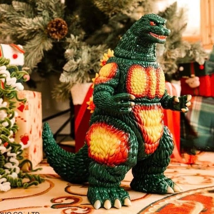 未来に帰る バーニングゴジラ 1995 クリスマスver ソフビ 全高約35cm 未来に帰る retrofuture GODZILLA 1995 🔥🔥🔥🔥🔥🔥🔥 cute