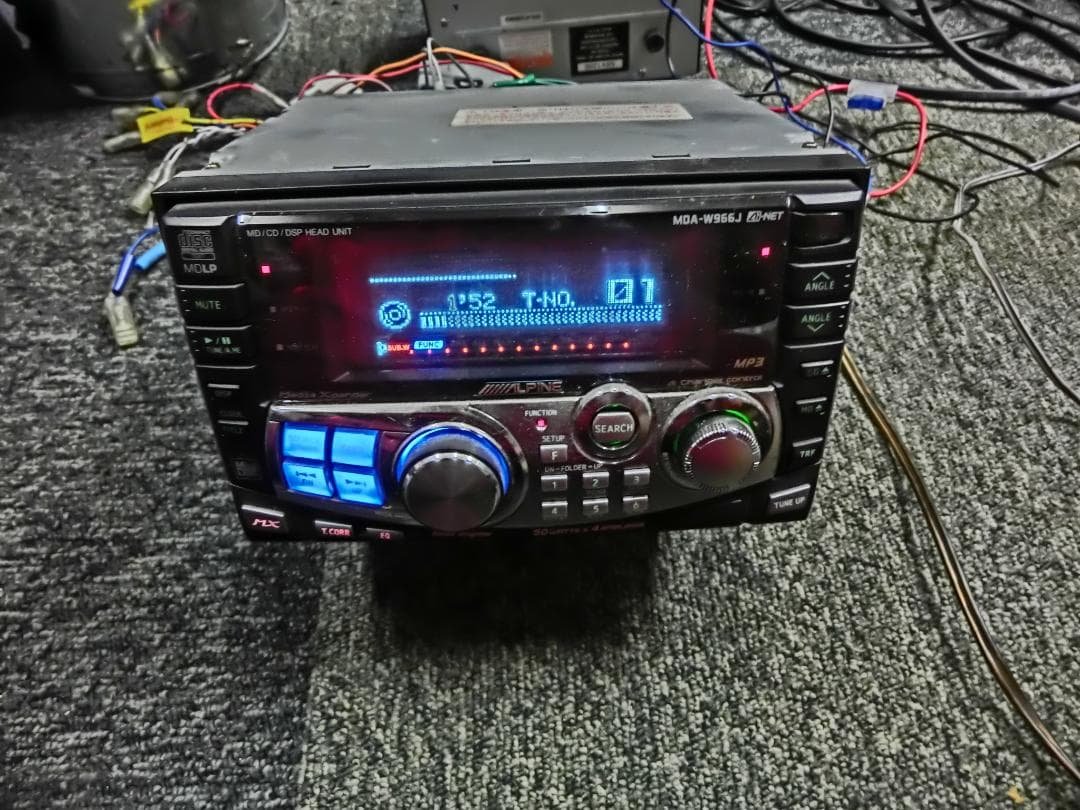 激レア 当時　ALPINE MDA-W966J CD・MD・MP3デッキ　取説 アルパイン、MP3 CD対応など2002年春のカーオーディオ7モデル