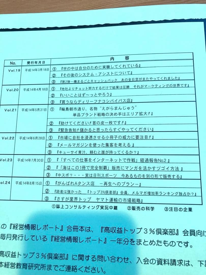経営情報レポート　合冊本　第2巻